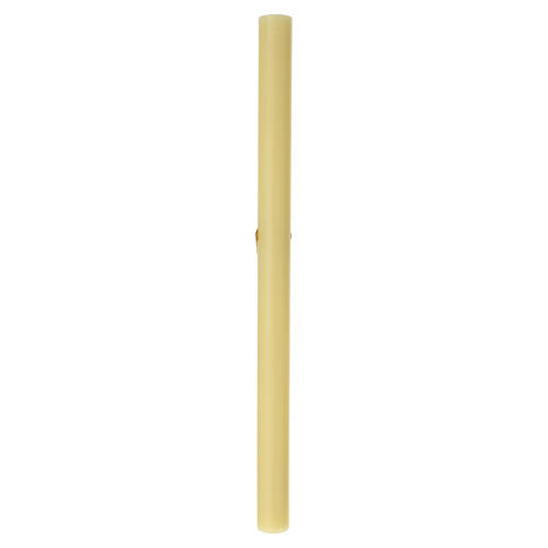 Paschal candle with climbing ivy on cross, 47x3 in 6