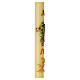 Paschal candle with climbing ivy on cross, 47x3 in s5