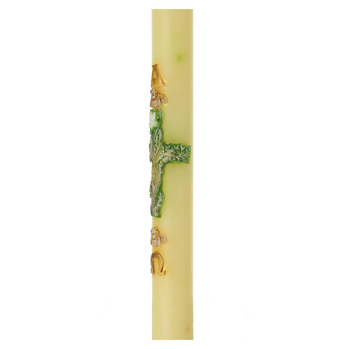 Paschal candle with Tree of Life and dove, 120x8 cm 4