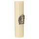 Bougie d'autel cire d'abeille agneau sur livre 300x80 mm s4