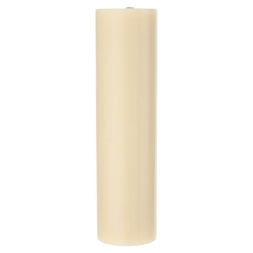 Vela de altar cera de abelha cordeiro sobre livro 300x80 mm 6