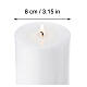 Candela da altare cera bianca 300x80 mm colomba con sole s5