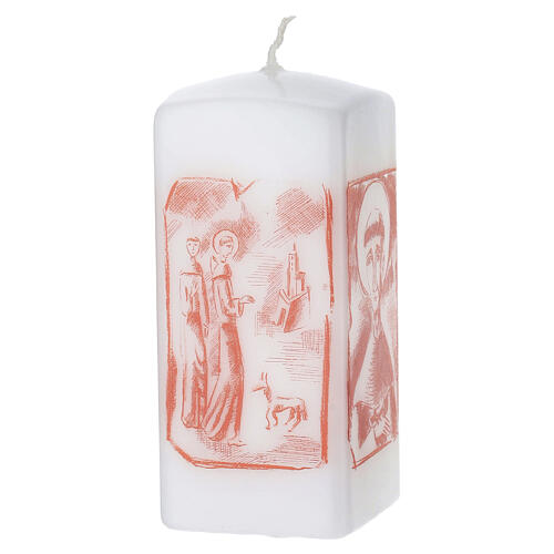 Candelotto quadro San Francesco 60x60x400 cm bianco 5