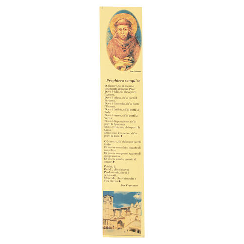 Mała świeca św. Franciszka z Asyżu, wosk pszczeli, 27 cm 7