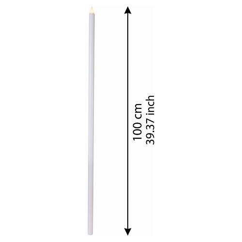 Torcia processionale luce led calda tremolante 2,5 cm  3