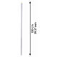 Torcia processionale luce led calda tremolante 2,5 cm  s3