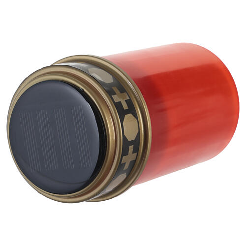 Vela votiva solar, cirio cementerio led, vela electrónica parpadeante 4