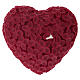 Candela cuore floreale rossa 3x10 cm Cereria Di Giorgio s4
