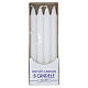 Velas set 8 piezas acanaladas dóricas 25 cm bandeja s1