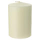 Altar opaque ivory candle, 6x4 in s3
