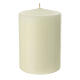Cirio altar marfil opaco 15x10 cm s1