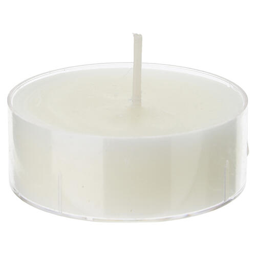 Maxi tealight candles set of 12 with transparent cup, 2.2 in 3