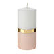 Wedding candle, rings and dove, 6x3 in s4