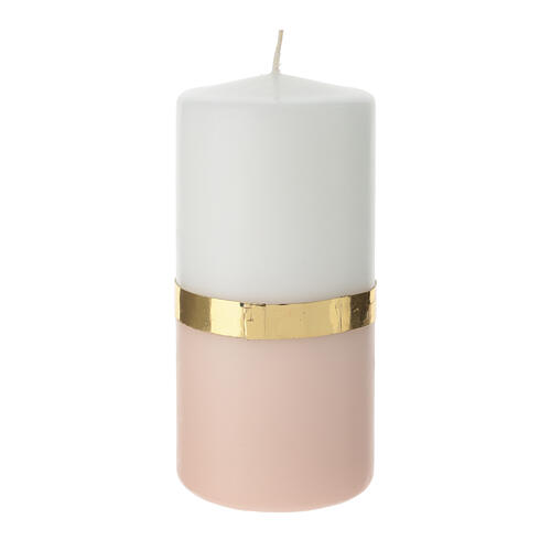 Wedding candle with rings and dove, 15x7 cm 4