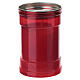 Lumino votivo Papa Leone XIV T30 rosso cera bianca 10 cm s3