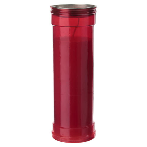 Lumino votivo Papa Leone XIV T50 rosso cera bianca 20 cm  3