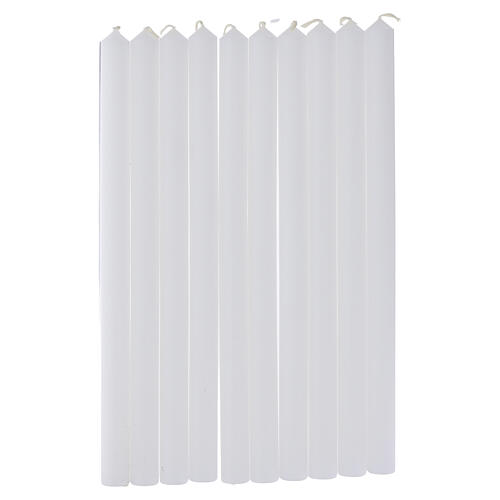 Votive candles 30x2 cm white wax (275 pcs- 10kg) 4
