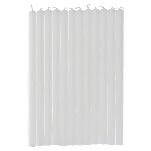 Vela votiva 24x1,5 cm em cera branca CONJ. 316 PEÇAS 10kg 4