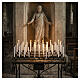 Votive candle 24x1.5 cm in white wax (316 pcs - 10kg) s2