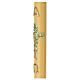 Cero pasquale giallo 120x8 cm albero della vita profumato al miele s4