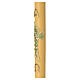 Cero pasquale profumato al miele 120x8 cm giallo albero della vita verde  s4