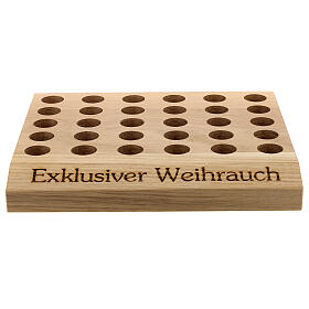 Display-Ständer aus Eiche fűr Weihrauch in Rőhrchen-Packung, 2 x 23 x 19 cm