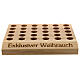 Incense display rack for tubes in oak wood 0.8x9x7.5 in s1