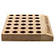 Incense display rack for tubes in oak wood 0.8x9x7.5 in s3