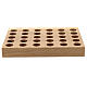 Incense display rack for tubes in oak wood 0.8x9x7.5 in s5
