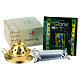 Kit Jubilé brûle-encens avec encens et charbons s1