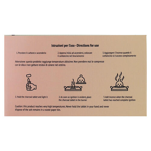 Conjunto Jubileu queimador incenso com incenso e carvão 4