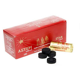 Carvões para Incenso: Carvão diâmetro 3,5 cm Carvões para Incenso: Carvão diâmetro 3,5 cm