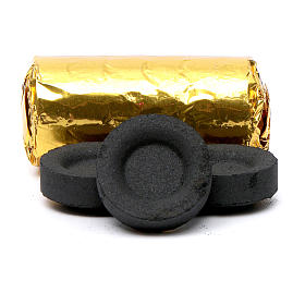 Charbons pour encens: Charbons à encens grecs diam. 3,3 cm - 120 pcs - 50 min