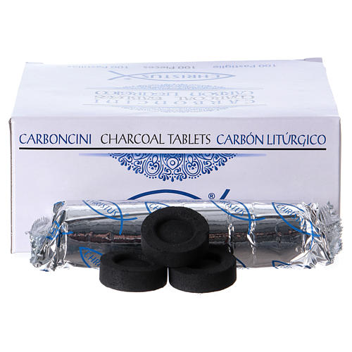 Carboncini bruciaincenso 3,3 cm 100 pastiglie 2