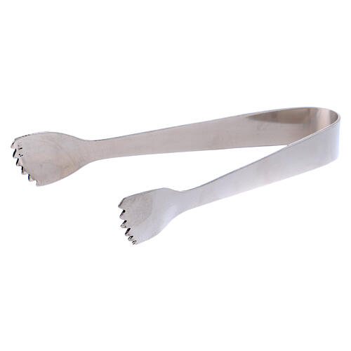 Charcoal tongs of silver-plated brass 1