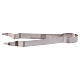 Brass charcoal tongs 7 in s1