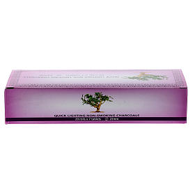 Carvões para Incenso: Carvões gregos 22 mm inflamação rápida 140 peças sem fumaça