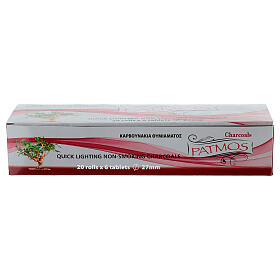 Greek charcoal 27 mm quick ignition 120 pcs no smoke