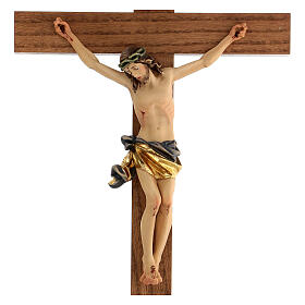 Bemaltes Kruzifix - gerades Kreuz