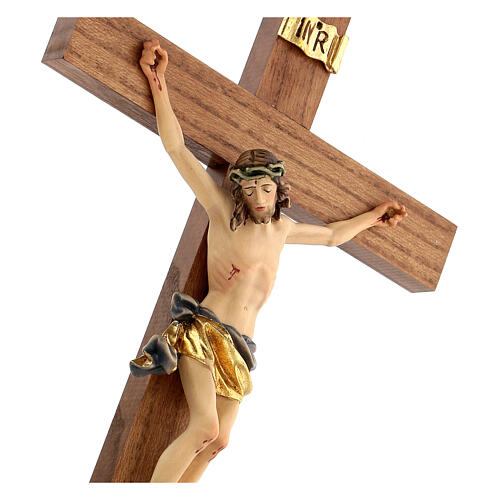 Painted crucifix straight cross 4