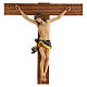 Painted crucifix straight cross s2