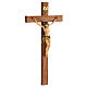 Painted crucifix straight cross s5