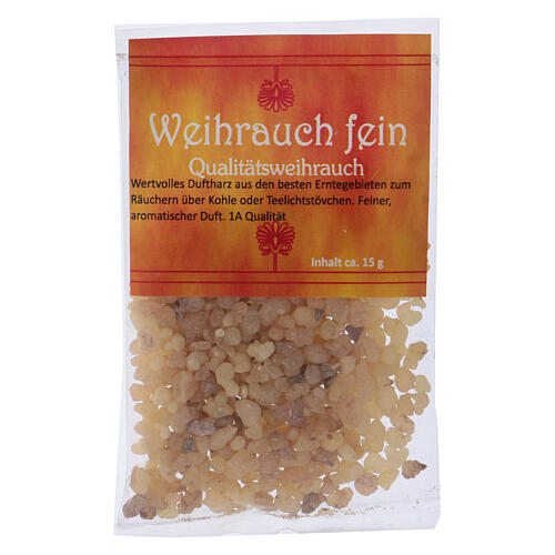 Weihrauch-Probepackung mit feinem aromatischem Duft, 15 gr 1