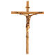 Crucifix, bois d'olivier Terre Sainte s1
