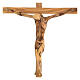 Crucifix, bois d'olivier Terre Sainte s2
