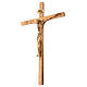 Crucifix, bois d'olivier Terre Sainte s5