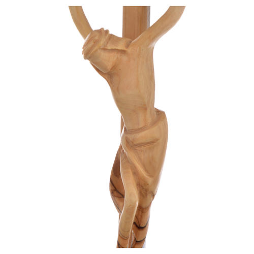 Crucifix, bois d'olivier Terre Sainte, taille moyenne 2