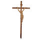 Crucifix, bois d'olivier Terre Sainte, taille moyenne s1