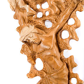 Kruzifix Oliven-Holz geschnitzt