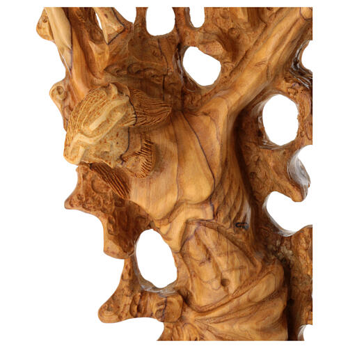 Crocefisso olivo intarsiato creazione 2